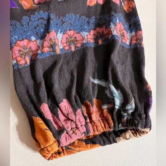 Free People Violet Hill Mixed Print Tunic Dress Womens Sz 8 Boho Bohemian Hippie - Picture 5 of 7